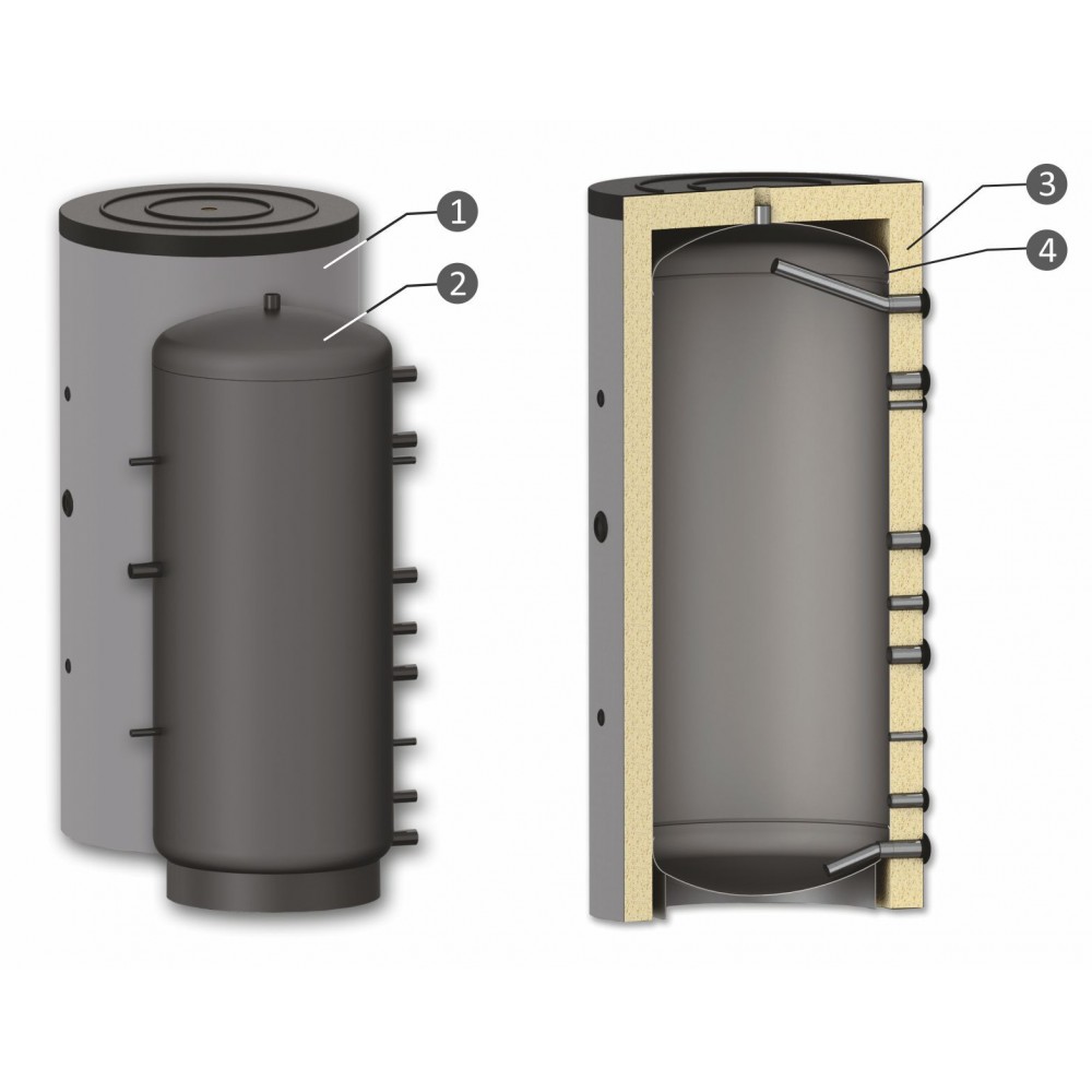 Buffer Tank Sunsystem, Model P 800, Capacity 800L Vessel | Buffer Tanks Buffer Tank Sunsystem, Model P 800, Capacity 800L Vessel | Buffer Tanks | DHW Cylinders & Buffers |