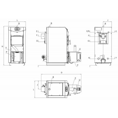 Pelletikatel BURNiT WBS AC Pellet 50 Active 70 - Pell 70, 65 kW - Pelletikatlad