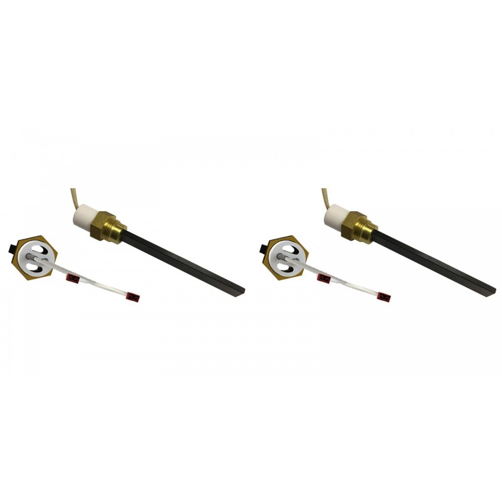 Madalpinge Pelleti süütepulk Eco Spar, BURNiT, ComfortBilt ja teised, kogupikkus 123mm, 120W kuni 24V - x2 | Pelleti süütepulk | Pelletikamina osad |