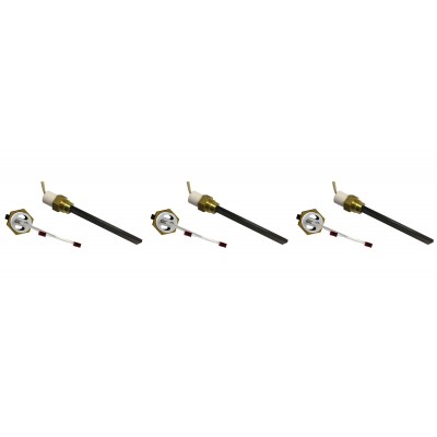 Madalpinge Pelleti süütepulk Eco Spar, BURNiT, ComfortBilt ja teised, kogupikkus 123mm, 120W kuni 24V - x3 - Toote võrdlus