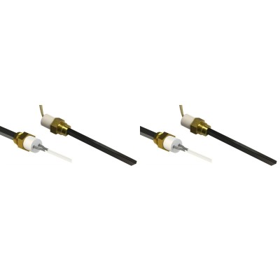 Musta kvartskristalliga Pelleti süütepulk Karmek One, Balkan Energy, La Nordica ja teised, kogupikkus 126mm, 300W - x2 - Eripakkumised