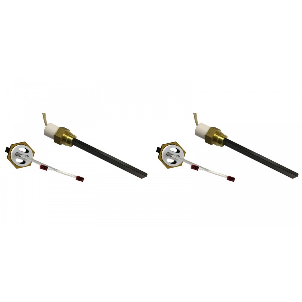 Musta kvartskristalliga Pelleti süütepulk Eco Spar, BURNiT, Whitfield, Lennox ja teised, kogupikkus 123mm, 400W - x2 | Pelleti süütepulk | Pelletikamina osad |