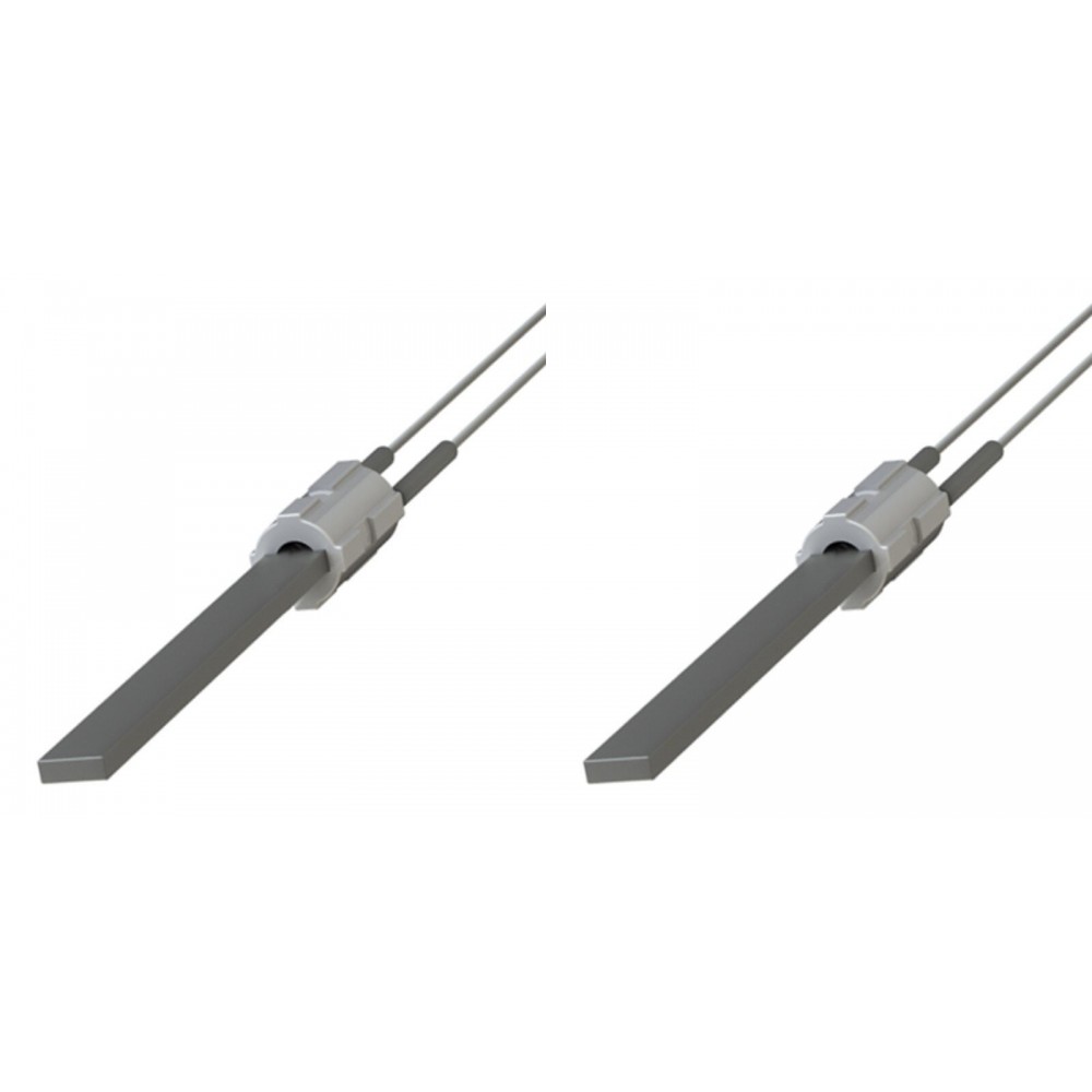 Musta kvartskristalliga Pelleti süütepulk Eco Spar, BURNiT, Palazzetti, VistaFlame, Whitfield, Lennox ja teised, kogupikkus 122mm, 400W - x2 | Pelleti süütepulk | Pelletikamina osad |