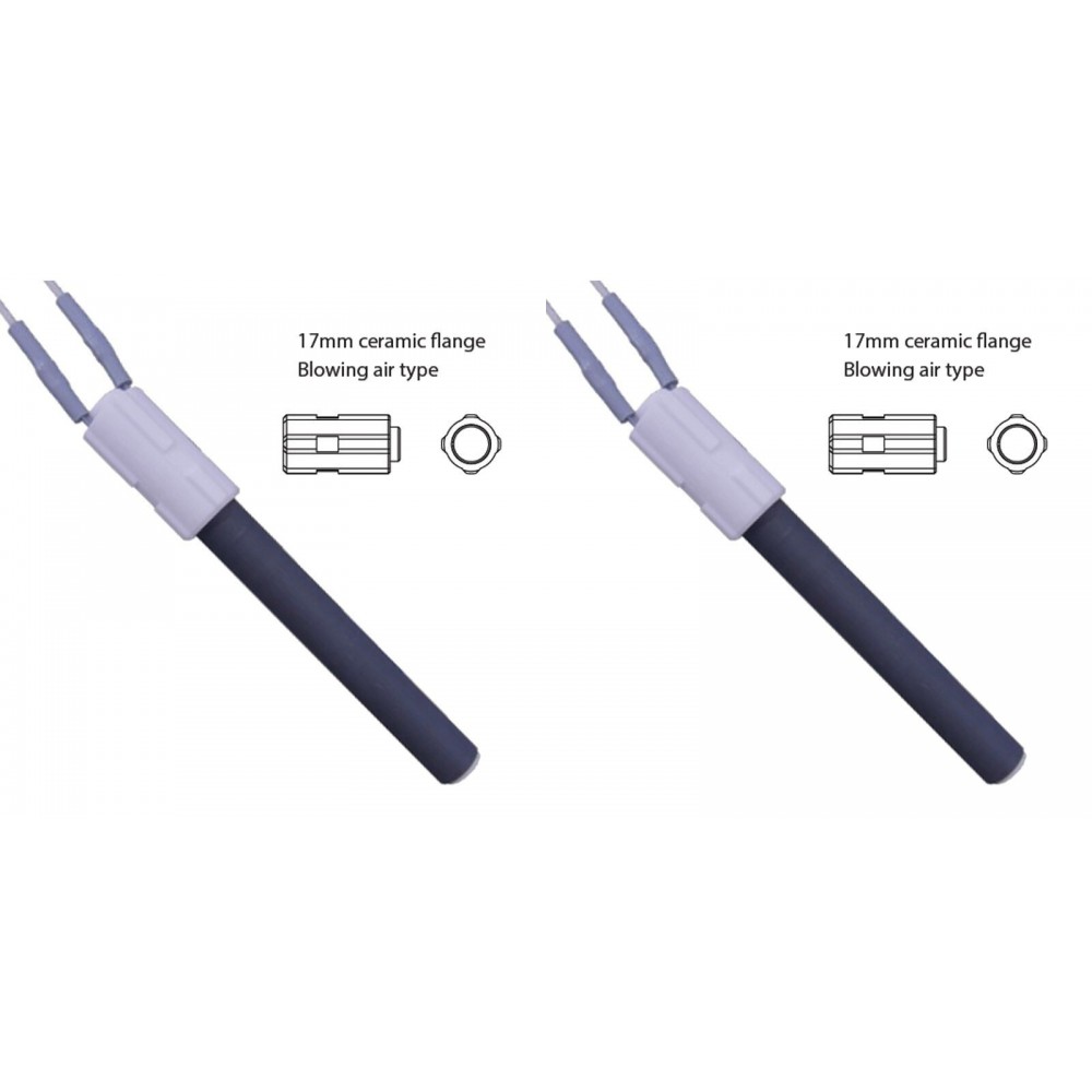 Keraamiline Pelleti süütepulk BURNiT, Palazzetti jt, kogupikkus 113mm, 260W - x2 | Pelleti süütepulk | Pelletikamina osad |