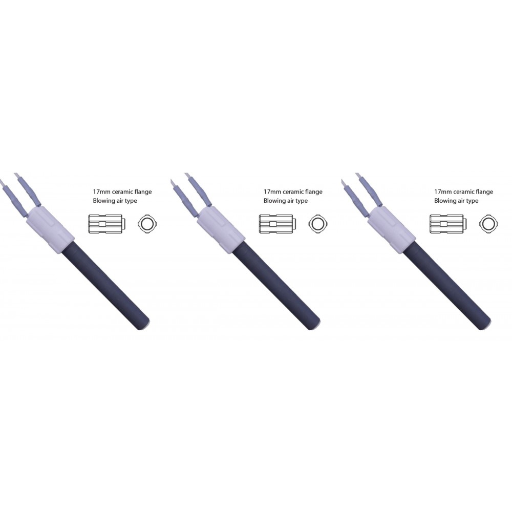 Keraamiline Pelleti süütepulk BURNiT, Palazzetti jt, kogupikkus 113mm, 260W - x3 | Pelleti süütepulk | Pelletikamina osad |